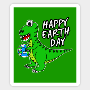 Earth Day Dinosaur T-Rex Magnet